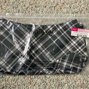 THIRTY-ONE Fitted Purse Skirt Insert Black Pick Me Plaid 585A NEW